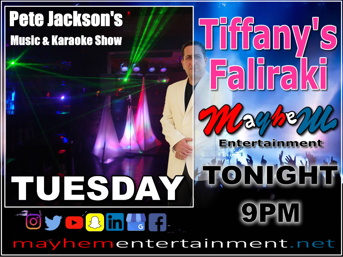 Tiffany's Bar Faliraki Pete Jackson's Music & Karaoke Show 