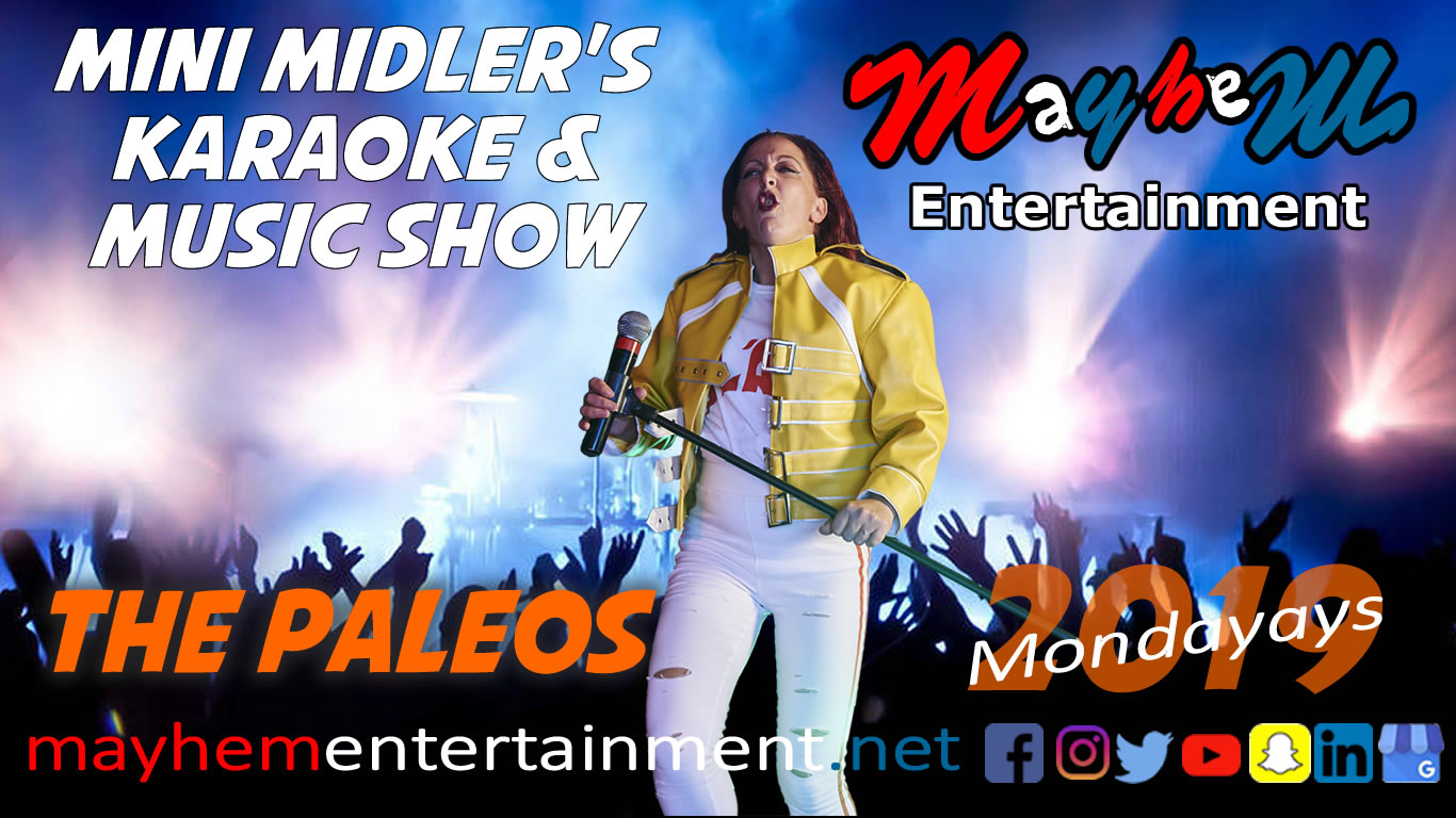 Mini Midler Minioke Mercury Karaoke Show music Paleos Trianda