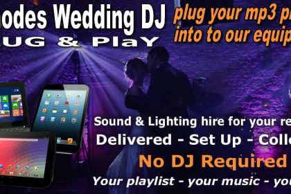 wedding or party disco P.A & lighting hire
