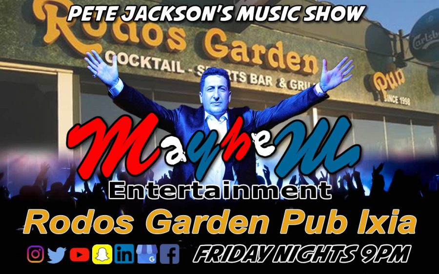 Pete Jackson's Music & Karaoke Show at Rodos Garden Pub Ixian Fridays