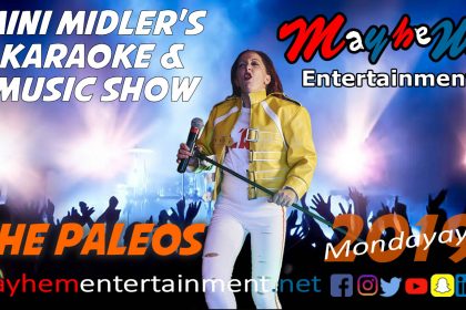 Mini Midler Minioke Mercury Karaoke Show music Paleos Trianda