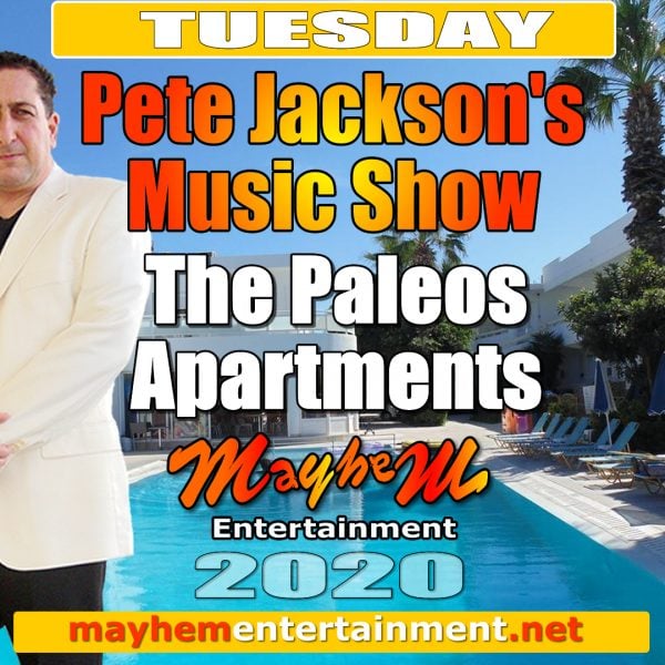 Paleos Apartments Pete Jackson's Music Show