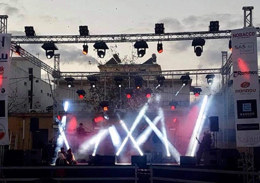 Massive Stage sound & lighting rig hire